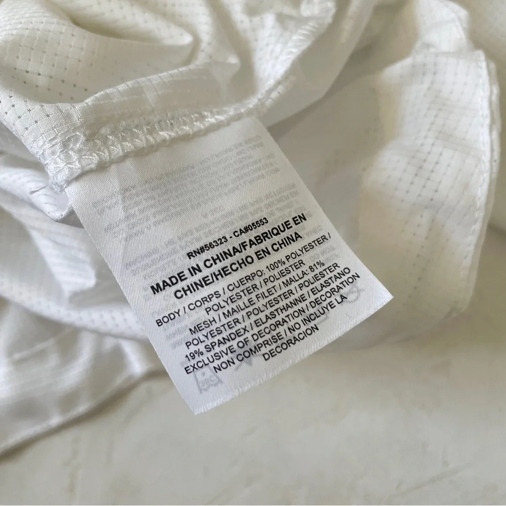 Nike Dry Bliss Jacket White Butter Zip Up Lightweight Training Unlined Sz M NWT
